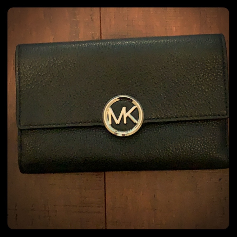 Michael Kors BiFold Black Leather Wallet